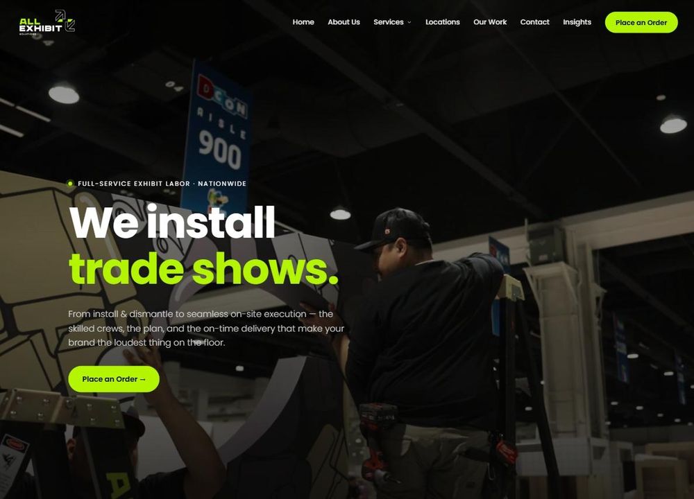 All Exhibit Solutions website
