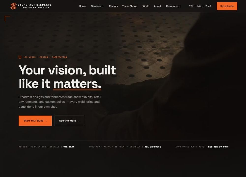 Steadfast Displays website