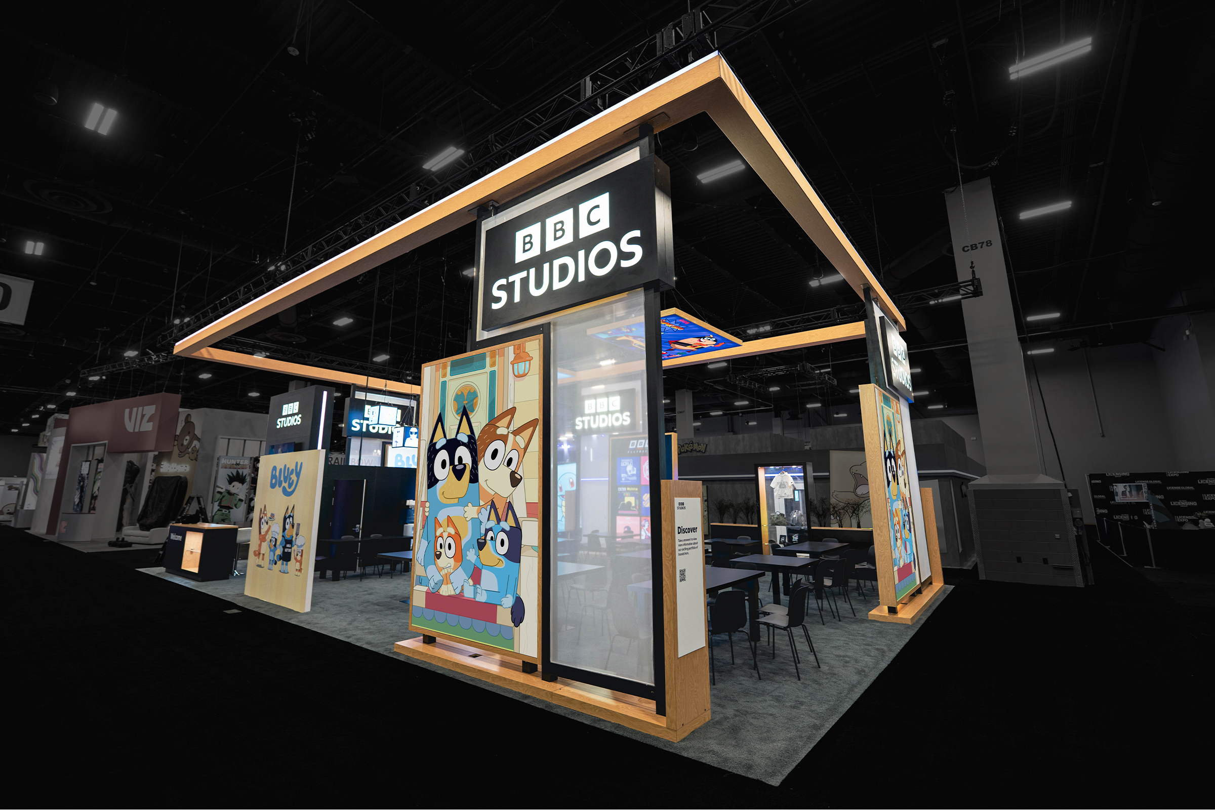 BBC Studios booth at Licensing Expo