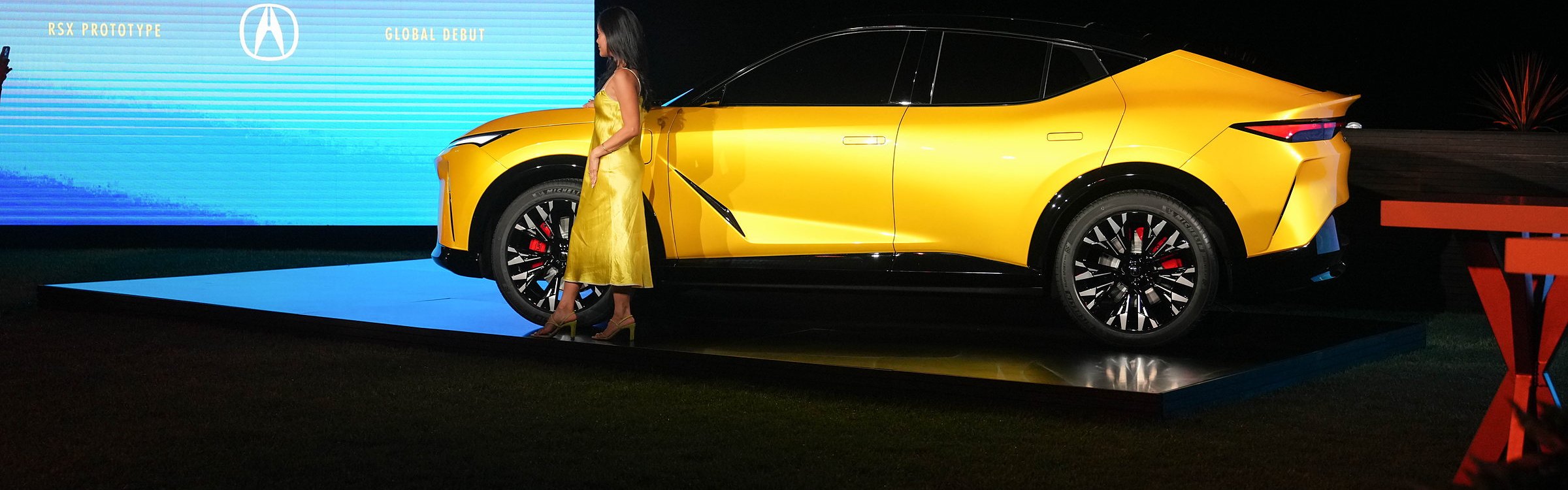 Acura RSX Prototype revealed on stage at its Monterey Car Week global debut