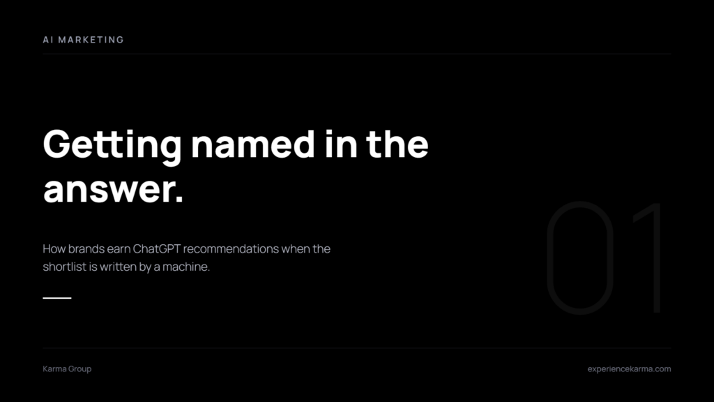 ChatGPT Recommendations: How to Get Your Brand Named