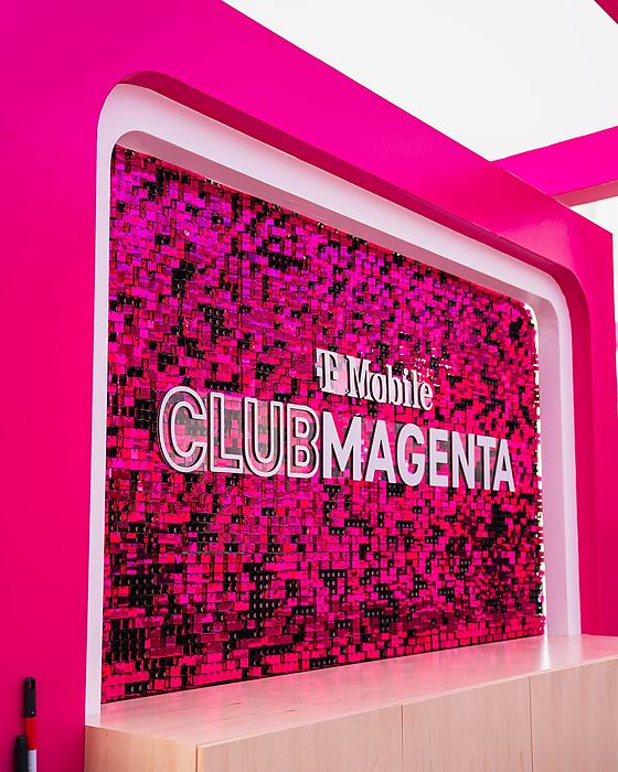 T-Mobile Club Magenta entrance arch at BravoCon