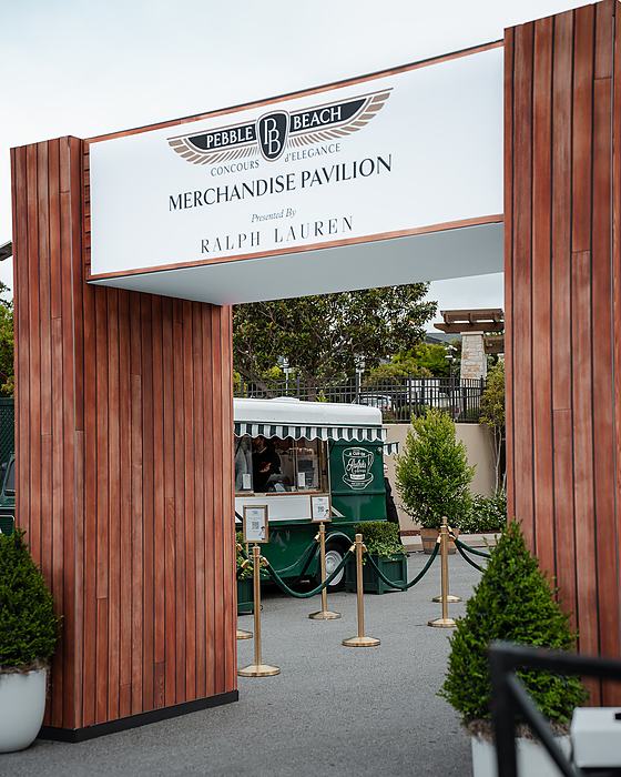 Ralph Lauren merchandise pavilion entrance at Pebble Beach