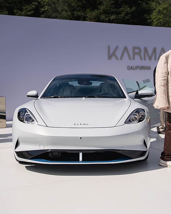 Karma Automotive vehicle on display at The Quail