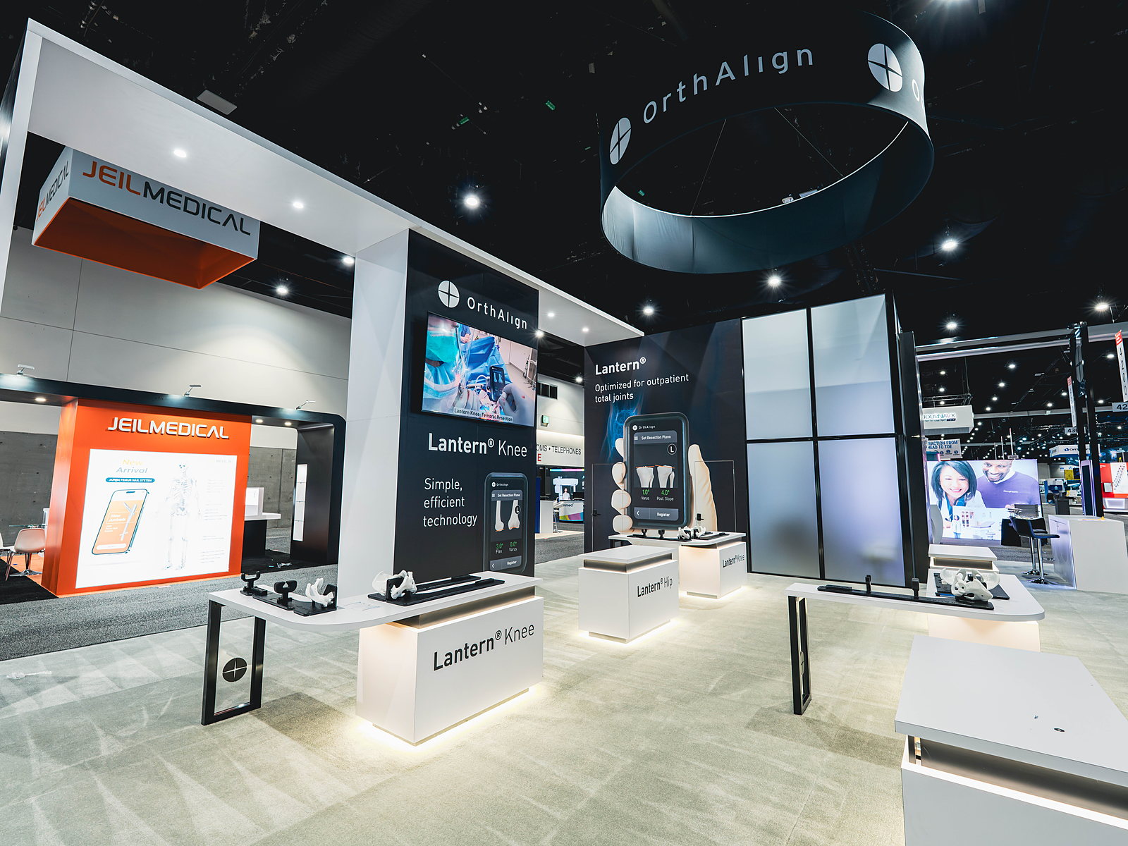 OrthAlign trade show booth at the AAOS 2025 Annual Meeting