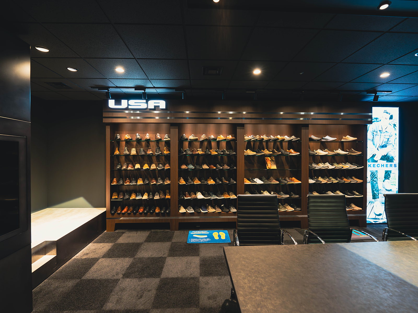Skechers showroom at the brand's Japan headquarters in Tokyo