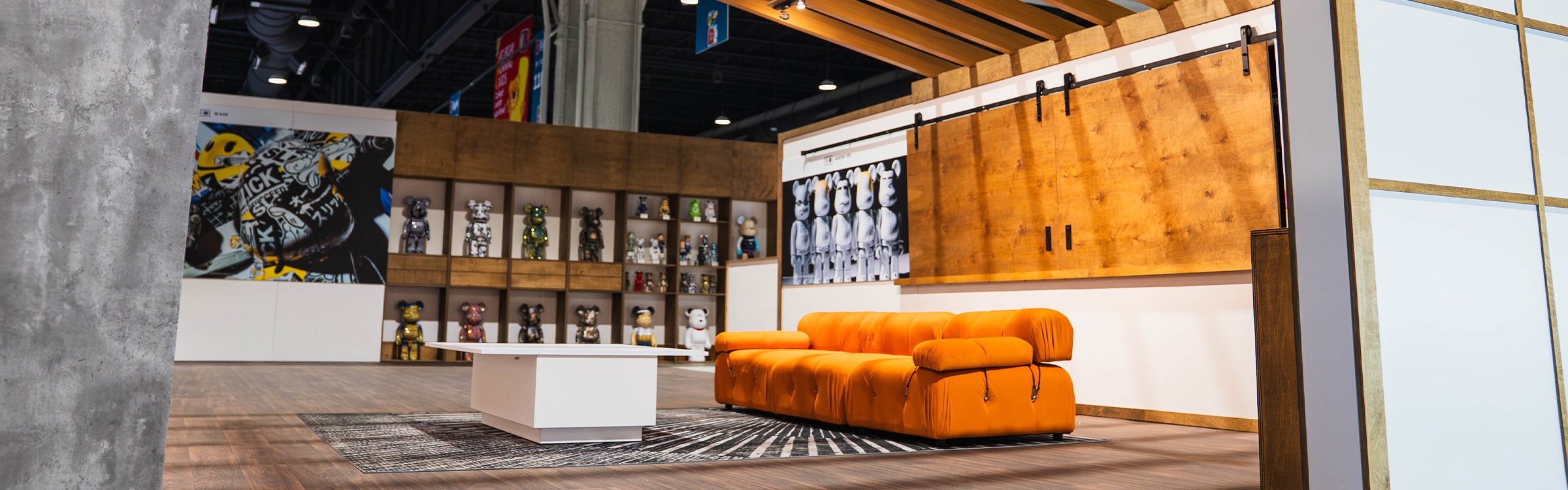 Medicom Toy retail environment built by West Coast Exhibit