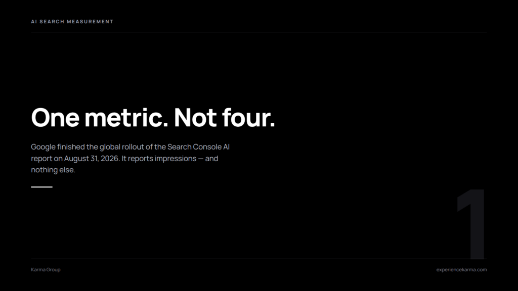 The Search Console AI Report Gives You One Metric